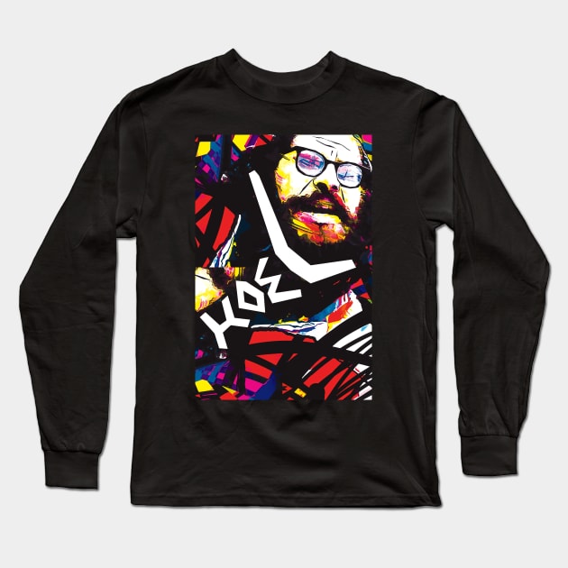 Allen Ginsberg - Hawl Long Sleeve T-Shirt by Exile Kings 